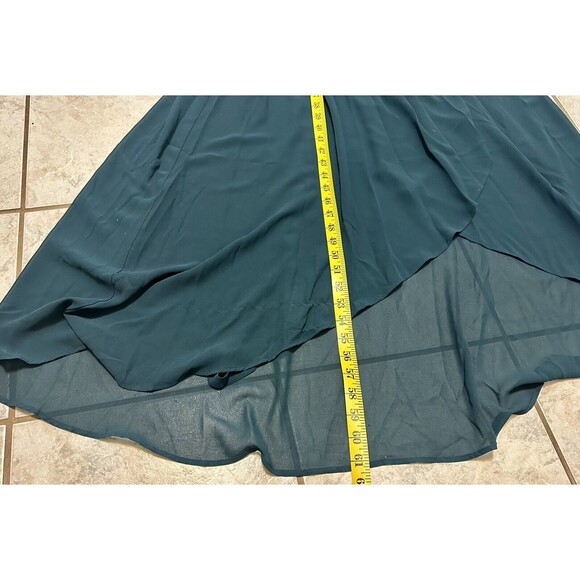 Show Me Your Mumu Women’Size M Sophia Wrap Green Maxi Dress Flutter Sleeve - Picture 11 of 15